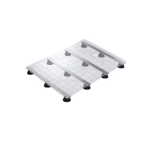 Rail stabilisateur pour pied de receveur stabilibac, 880x55x9,5mm en aluminium