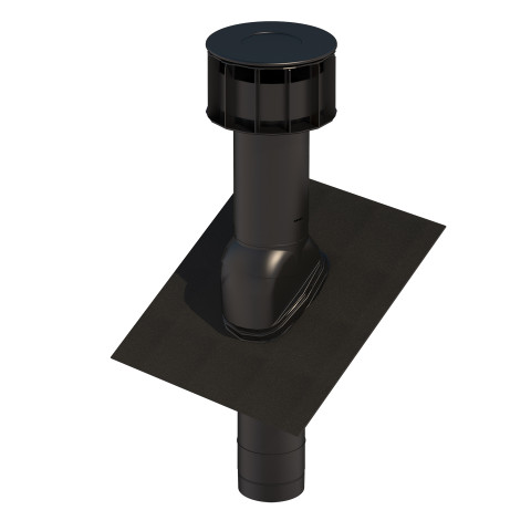 Terminal de toiture MULTIVENT Ø131 mm UBBINK - noir - 135 m3 - 189554