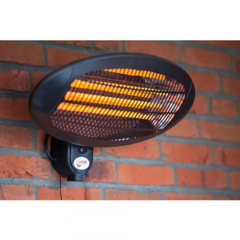 Sunred chauffage mural 2000 w quartz noir wmq2000a