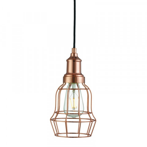 Suspension 1 ampoule bell cage - Coloris au choix