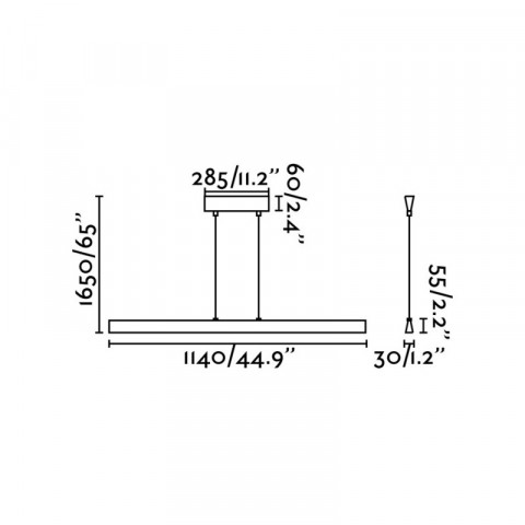 Suspension aluminium conik