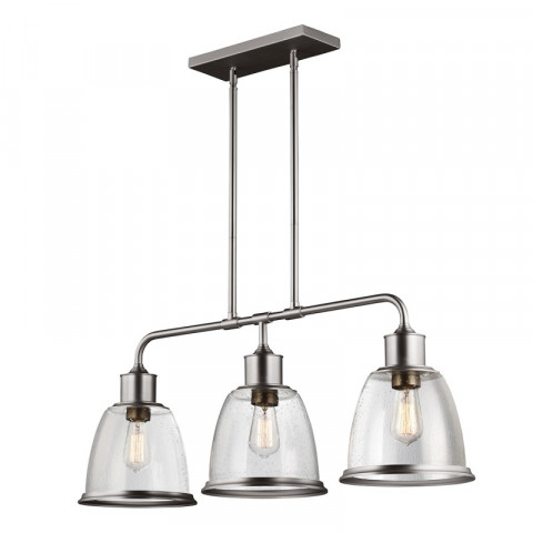 Suspension bar hobson, verre tacheté, 3 éclairages - Coloris au choix