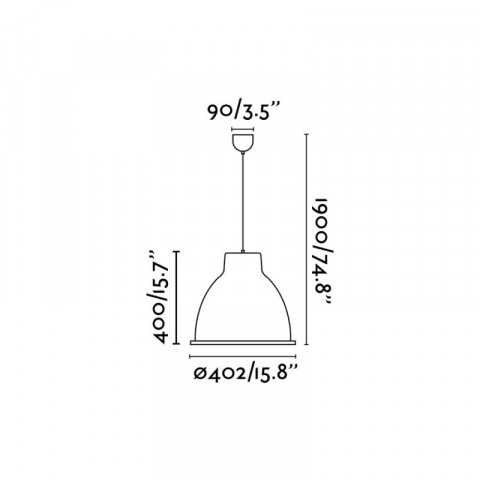 Suspension blanche charlotte 1 ampoule