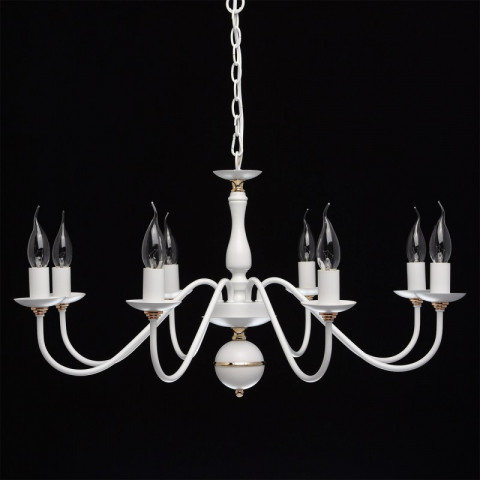 Suspension blanche classic 8 ampoules 75 cm