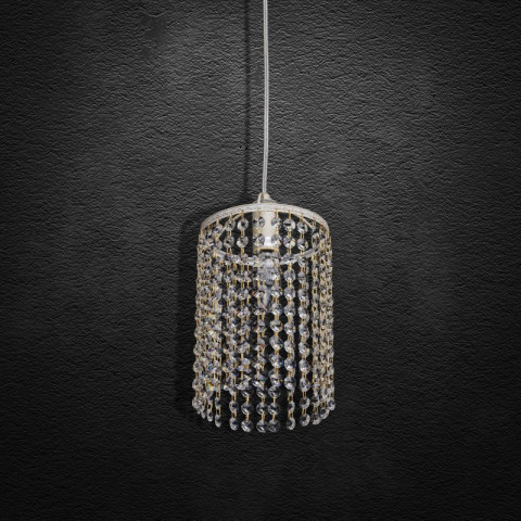 Suspension blanche crystal 1 ampoule 100 cm
