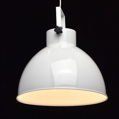 Suspension blanche megapolis 1 ampoule 170 cm