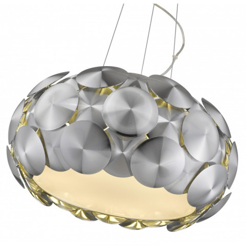 Suspension chrome chester 6 lumières