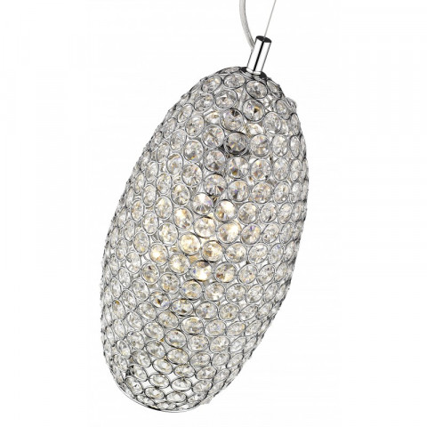 Suspension chrome colchester l18 1 lumières