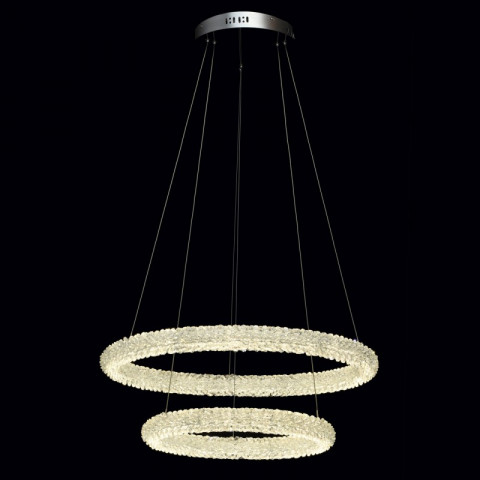 Suspension chromée crystal   150 cm