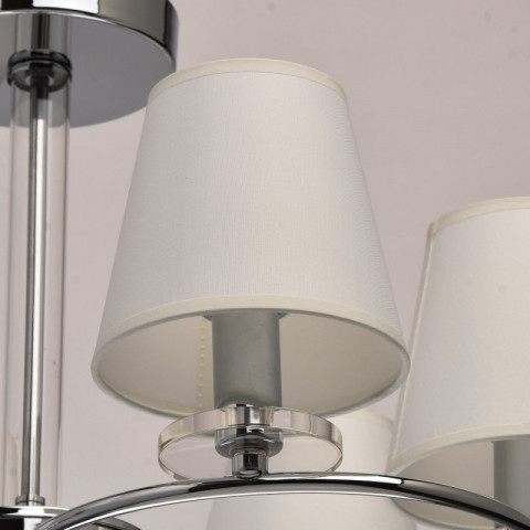 Suspension chromée elegance 6 ampoules 34 cm