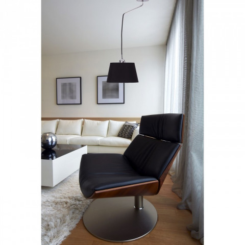 Suspension chromée megapolis 1 ampoule 71 cm