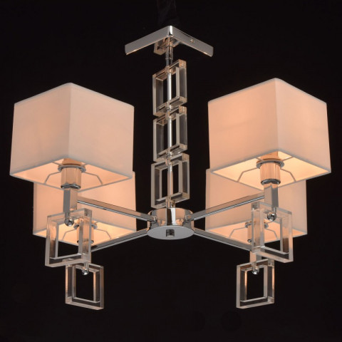 Suspension chromée megapolis 4 ampoules 47 cm