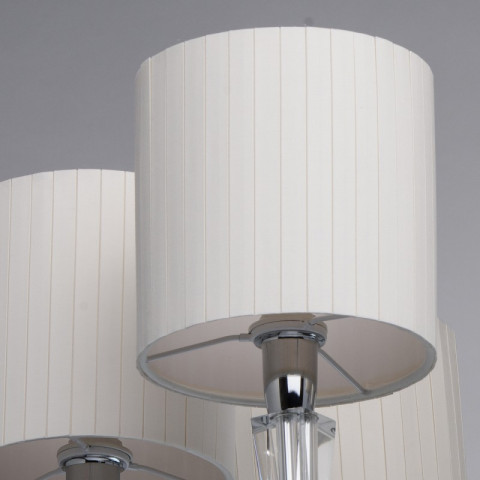 Suspension chromée megapolis 6 ampoules 167 cm