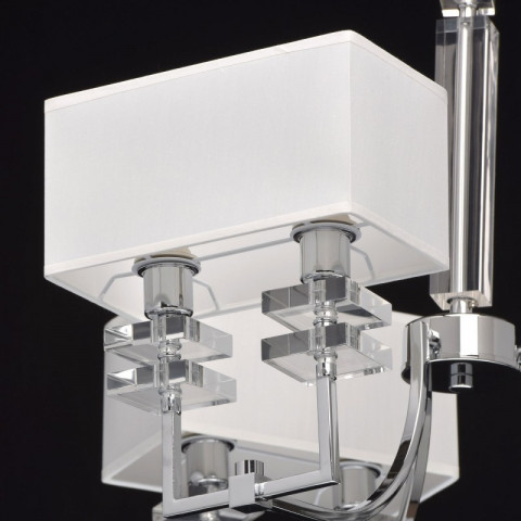 Suspension chromée megapolis 8 ampoules 46 cm