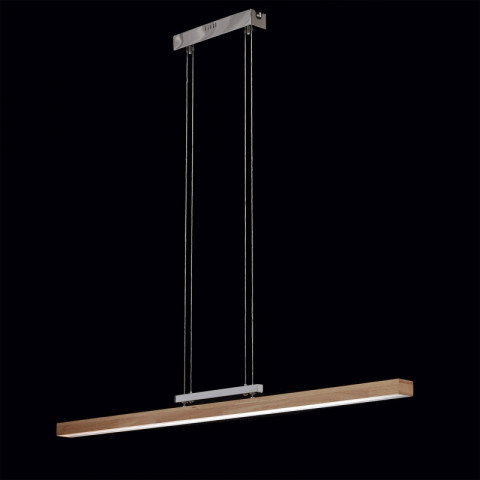 Suspension chromée techno 4 ampoules 138 cm