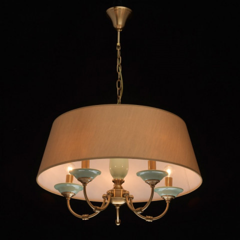 Suspension cuivre classic 5 ampoules 83 cm