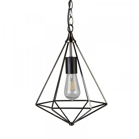 Suspension diamond, en argent ancien, 1 ampoule