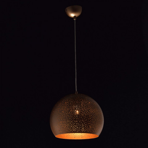 Suspension dorée megapolis 1 ampoule 130 cm