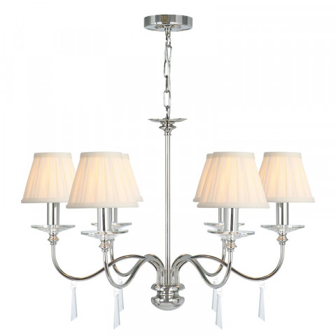 Suspension finsbury park, nickel poli, 6 ampoules, sans abat-jour