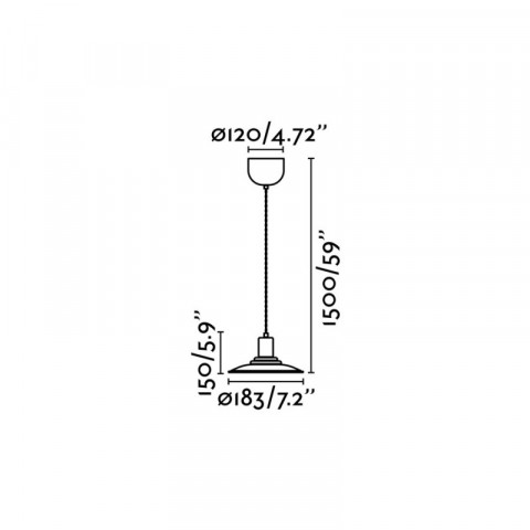 Suspension jaune ninette 1 ampoule