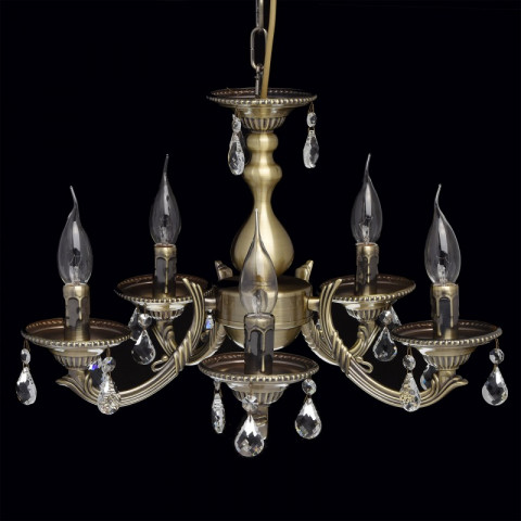 Suspension laiton classic 5 ampoules 74 cm
