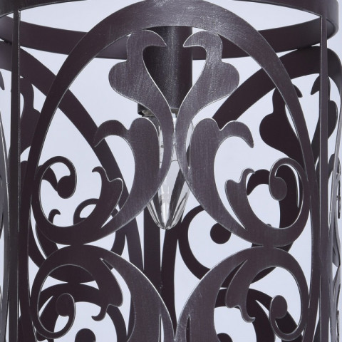 Suspension marron country 1 ampoule 110 cm