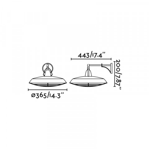 Suspension marron vieilli plec h20 cm