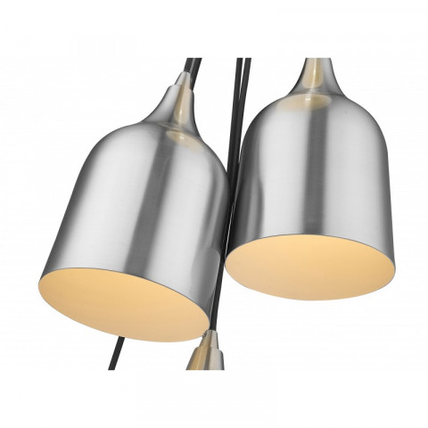 Suspension nickel satiné torquay 6 lumières
