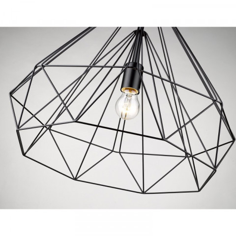 Suspension noir mat telford 1 lumières