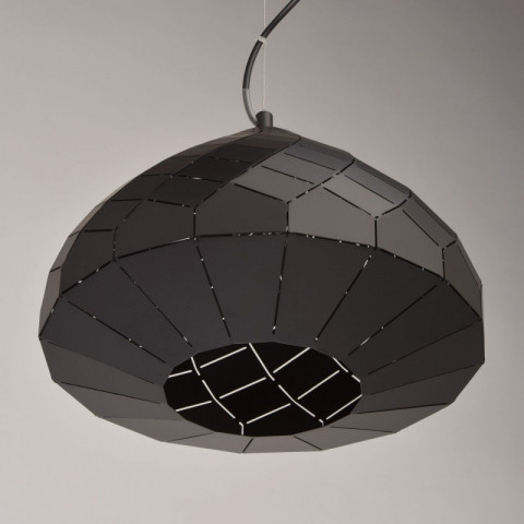 Suspension noire loft 1 ampoule 150 cm