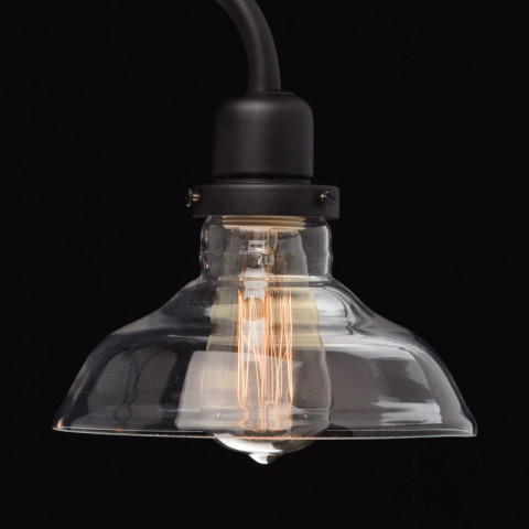 Suspension noire loft 3 ampoules 96 cm