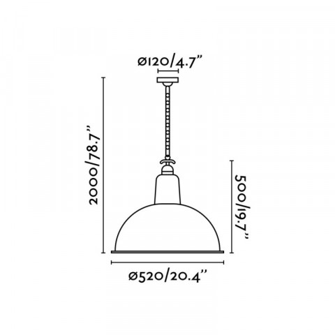 Suspension noire lou 1 ampoule