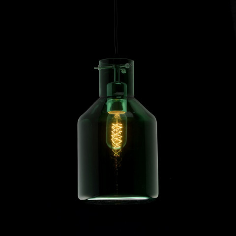 Suspension noire megapolis 1 ampoule 160 cm