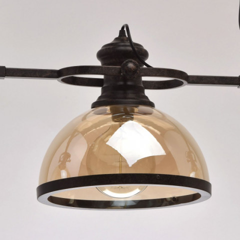 Suspension noire megapolis 3 ampoules 112 cm