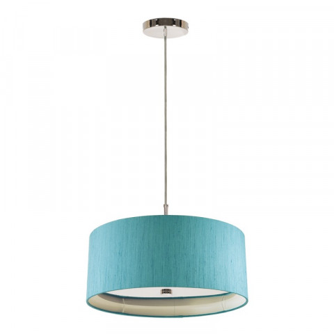 Suspension sienna, nickel poli, sans abat-jour