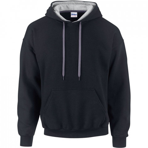 Sweat shirt capuche contrastée gildan heavy blend - Coloris et taille au choix