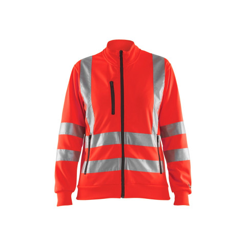 Sweat zippé haute-visibilité femme 33081974 - Couleur au choix