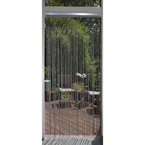 Rideau portière swing 90 x200  cm gris