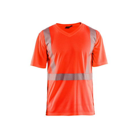T-shirt col V haute-visibilité anti-UV 33861013 - Couleur au choix