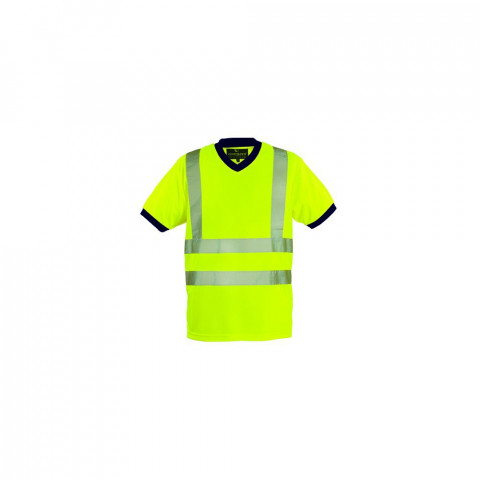 T-shirt haute visibilité coverguard yard col v - Coloris et taille au choix
