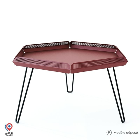 Tables basses en Acier - Céleste - Intérieur ou extérieur