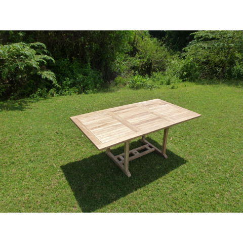 Table sunang rectangle 120-180x100x75 teck premium