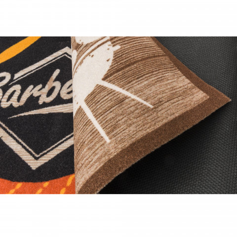 Tapis pour protection barbecue à l'aspect bois 80x100cm