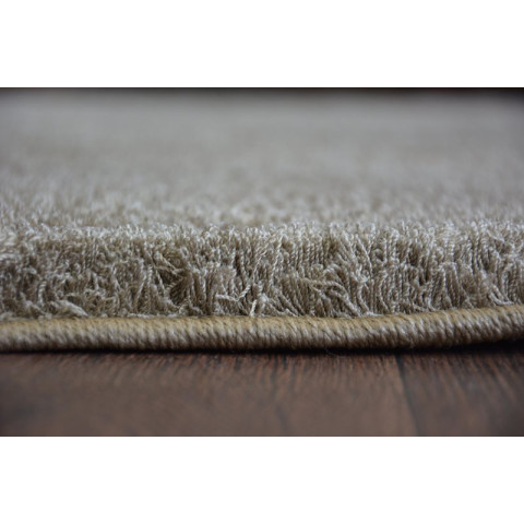 Tapis cercle shaggy micro beige foncé cercle - Dimension au choix