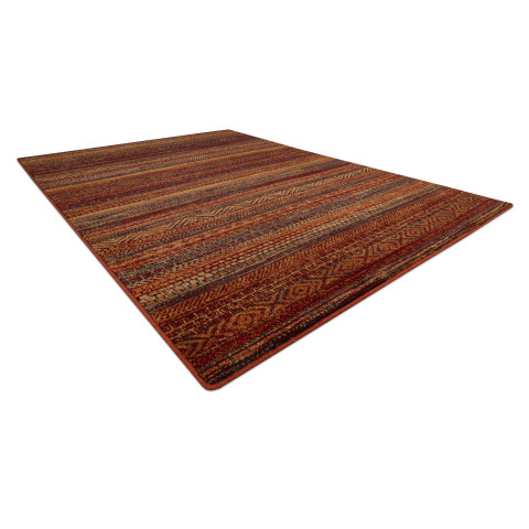 Tapis en laine omega baku rouge - Dimension au choix