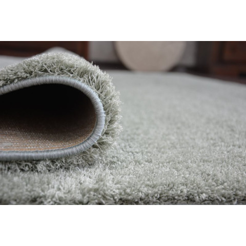 Tapis shaggy micro vert - Dimension au choix