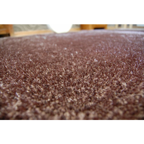 Tapis shaggy verona marron - Dimension au choix