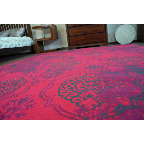 Tapis vintage 22213/282 fuchsia classique - Dimension au choix