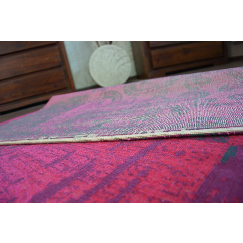 Tapis vintage 22215/082 fuchsia patchwork - Dimension au choix