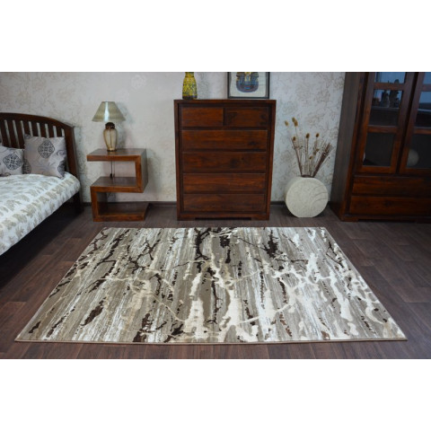 Tapis vogue 556 beige foncé/marron - Dimension au choix